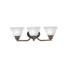 Maxim Lighting Malaga 2688MROI 3-Lights 60W Oil Rubbed Bronze Vanity Light