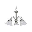 Maxim Lighting 2698FTSN Malaga 5-Lights 300W Satin Nickel Incandescent Chandelier