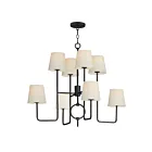 Maxim Lighting 27728OFCHL Paoli 8-Lights 480W Charcoal Bronze Incandescent Chandelier