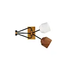 Maxim Lighting Akimbo 28272DBZAB 2-Lights Dark Bronze/Antique Brass Wall Sconce