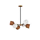 Maxim Lighting 28276DBZAB Akimbo 6-Lights 42W Dark Bronze/Antique Brass Pendant