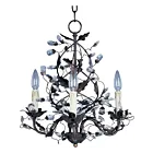 Maxim Lighting 2850OI Elegante 3-Lights 180W Oil Rubbed Bronze Incandescent Chandelier