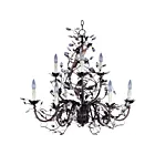 Maxim Lighting 2852OI Elegante 9-Lights 540W Oil Rubbed Bronze Incandescent Chandelier