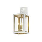 Maxim Lighting Neoclass 30056CLWTGLD White/Gold 160W Outdoor Wall Mount