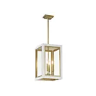 Maxim Lighting 30058CLWTGLD Neoclass 4-Lights 160W White/Gold Pendant