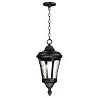 Maxim Lighting 3058WGBK Sentry 1-Light 60W Outdoor Hanging Lantern