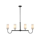 Maxim Lighting 32004SWBK Town and Country 4-Lights 160W Black Pendant