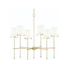 Maxim Lighting 32366WTSBR Huntington 6-Lights 360W Satin Brass Incandescent Chandelier