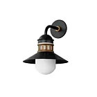Maxim Lighting Admiralty 35124SWBKAB Black/Antique Brass 60W Outdoor Wall Mount