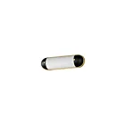 Maxim Lighting Capsule 39561SWBKNAB 1-Light 11W Black/Natural Aged Brass Vanity Light