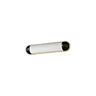 Maxim Lighting Capsule 39562SWBKNAB 1-Light 18W Black/Natural Aged Brass Vanity Light