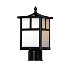 Maxim Lighting Coldwater 4055WTBK 1-Light 60W Black Outdoor Post Lantern