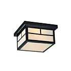 Maxim Lighting 4059WTBK Coldwater 2-Lights 60W Black Flush Mount