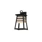 Maxim Lighting Shutters 40632WZBK Weathered Zinc/Black 60W Outdoor Wall Mount