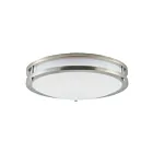 Maxim Lighting 55544WTSN 1-Light 23W Satin Nickel Flush Mount