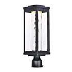 Maxim Lighting Salon LED 55900WGBK 1-Light Black 12W Outdoor Post Mount