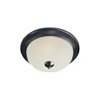 Maxim Lighting 5832FTBK Essentials 3-Lights 60W Black Flush Mount