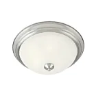 Maxim Lighting 5840MRSN Essentials 1-Light 60W Satin Nickel Flush Mount