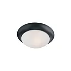 Maxim Lighting 5850FTBK Essentials 1-Light 60W Black Flush Mount