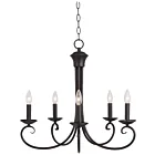 Maxim Lighting 70005OI Loft 5-Lights 300W Oil Rubbed Bronze Incandescent Chandelier