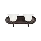 Maxim Lighting Essentials 8012MROI 2-Lights 60W Oil Rubbed Bronze Vanity Light
