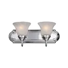 Maxim Lighting Essentials 8012MRPC 2-Lights 60W Polished Chrome Vanity Light
