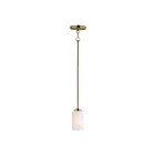 Maxim Lighting 90030SWSBR Deven 1-Light 60W Satin Brass Pendant