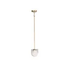 Maxim Lighting 92470SWSBRBP Finn 1-Light 40W Satin Brass/Brushed Platinum Pendant