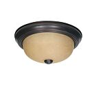 Nuvo Lighting 60-1255 2-Light Mahogany Bronze Ceiling Flush Mount Light