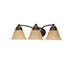 Nuvo Lighting Empire 60-1272 3-Light Mahogany Bronze Vanity Light