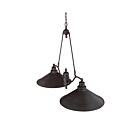 Nuvo Lighting Bridgeview 60-1703 2-Light Mission Dust Bronze Island Pendant Light 