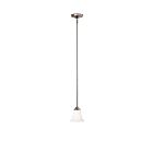 Nuvo Lighting Dupont 60-1831 1-Light Brushed Nickel Mini Pendant Light 