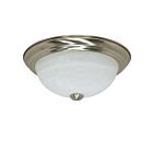 Nuvo Lighting 60-197 2-Light Brushed Nickel Ceiling Flush Mount Light