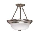 Nuvo Lighting 60-201 2-Light Brushed Nickel Ceiling Flush Mount Light