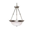 Nuvo Lighting 60-204 3-Light Brushed Nickel Hanging Lantern Pendant Light 