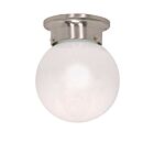 Nuvo Lighting 60-245 1-Light Brushed Nickel Ceiling Flush Mount Light