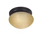 Nuvo Lighting 60-2642 1-Light Mahogany Bronze Ceiling Flush Mount Light