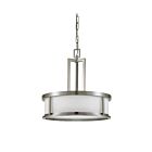 Nuvo Lighting Odeon 60-2857 4-Light Brushed Nickel Hanging Lantern Pendant Light 
