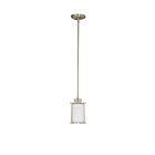 Nuvo Lighting Odeon 60-2866 1-Light Brushed Nickel Mini Pendant Light 