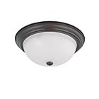 Nuvo Lighting 60-3147 3-Light Mahogany Bronze Ceiling Flush Mount Light