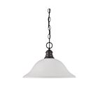 Nuvo Lighting 60-3173 1-Light Mahogany Bronze Hanging Lantern Pendant Light 