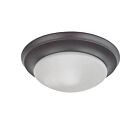 Nuvo Lighting 60-3175 1-Light Mahogany Bronze Ceiling Flush Mount Light