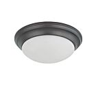 Nuvo Lighting 60-3176 2-Light Mahogany Bronze Ceiling Flush Mount Light