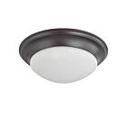 Nuvo Lighting 60-3177 3-Light Mahogany Bronze Ceiling Flush Mount Light