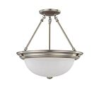 Nuvo Lighting 60-3246 3-Light Brushed Nickel Ceiling Flush Mount Light