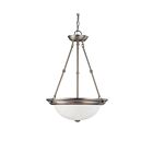 Nuvo Lighting 60-3247 3-Light Brushed Nickel Hanging Lantern Pendant Light 
