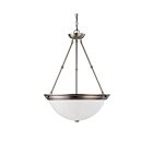 Nuvo Lighting 60-3248 3-Light Brushed Nickel Hanging Lantern Pendant Light 