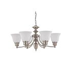 Nuvo Lighting Empire 60-3255 6-Light Brushed Nickel Chandelier