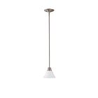 Nuvo Lighting Empire 60-3257 1-Light Brushed Nickel Mini Pendant Light 