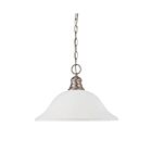 Nuvo Lighting 60-3258 1-Light Brushed Nickel Hanging Lantern Pendant Light 
